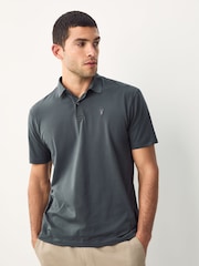 Burgundy Red/Charcoal Grey/Ecru Cream Regular Fit Short Sleeve Jersey Polo Shirts 3 Pack - Image 4 of 9