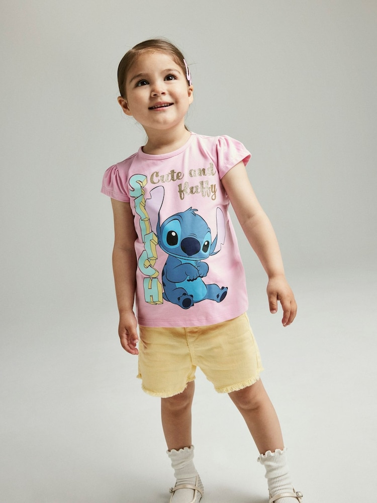 Name It Pink Lilo & Stitch Short Sleeve T-shirt - Image 1 of 1