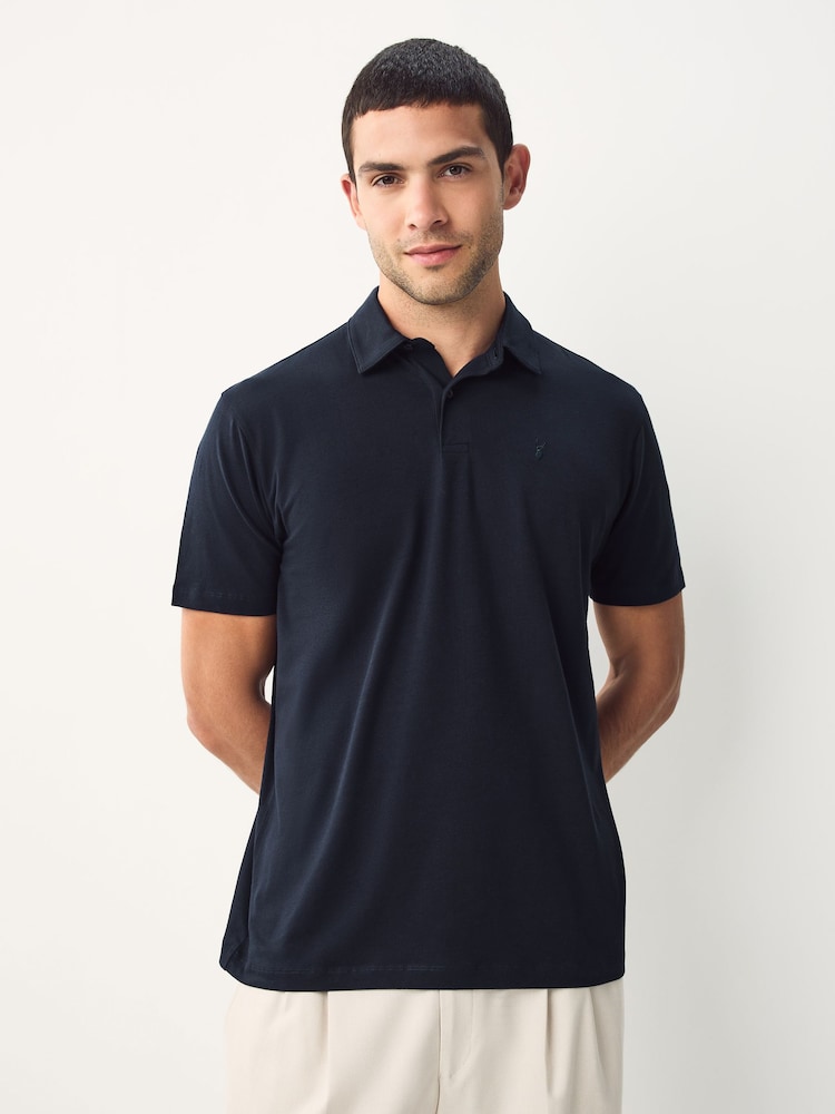 Black/Ecru/Blue/Green/Pink Regular Fit Short Sleeve Jersey Polo Shirts 5 Pack - Image 7 of 14