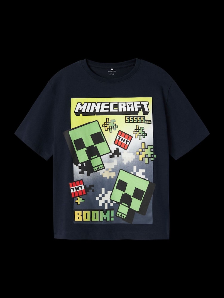 Name It Blue Minecraft Short Sleeve T-shirt - Image 4 of 4