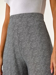 Roman Black Spot Print Wide Leg Trousers - Image 5 of 5