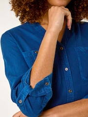 Roman Blue Buttoned Pocket Shirt - Image 5 of 5