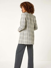 Roman Longline Checkered Boucle Jacket - Imagen 3 de 5