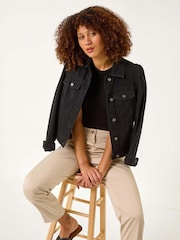 Roman Natural Cotton Stretch Cropped Trousers - Image 2 of 5