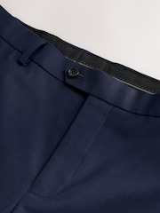 Navy Slim Fit Wool Blend Motionflex Suit Trousers - Image 8 of 9