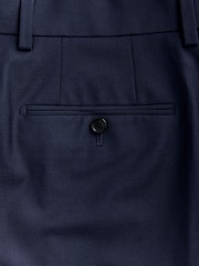 Navy Slim Fit Wool Blend Motionflex Suit Trousers - Image 9 of 9