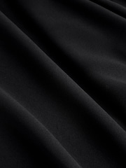 Black Sheer Wide Leg Trousers With Shorts Lining - Image 7 of 8