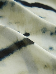 Ecru Zebra Print Sheer Wide Leg Trousers With Shorts Lining - Image 7 of 7