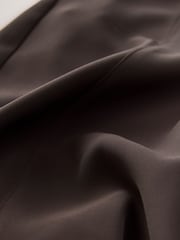 Chocolate Brown Smart Longline Shorts - Image 6 of 8