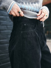 Black Cord Barrel Trousers - Image 5 of 8