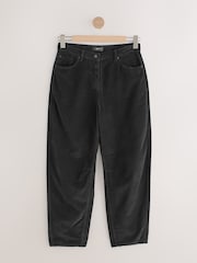 Black Cord Barrel Trousers - Image 6 of 8