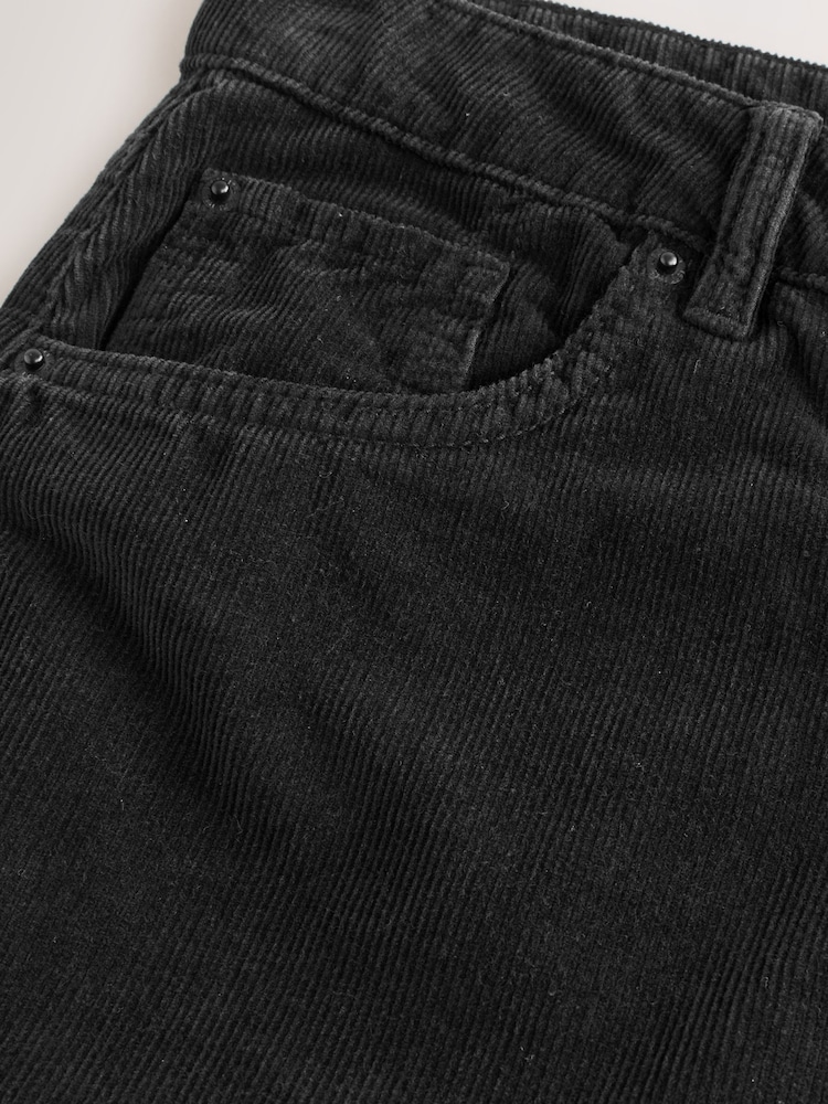 Black Cord Barrel Trousers - Image 8 of 8