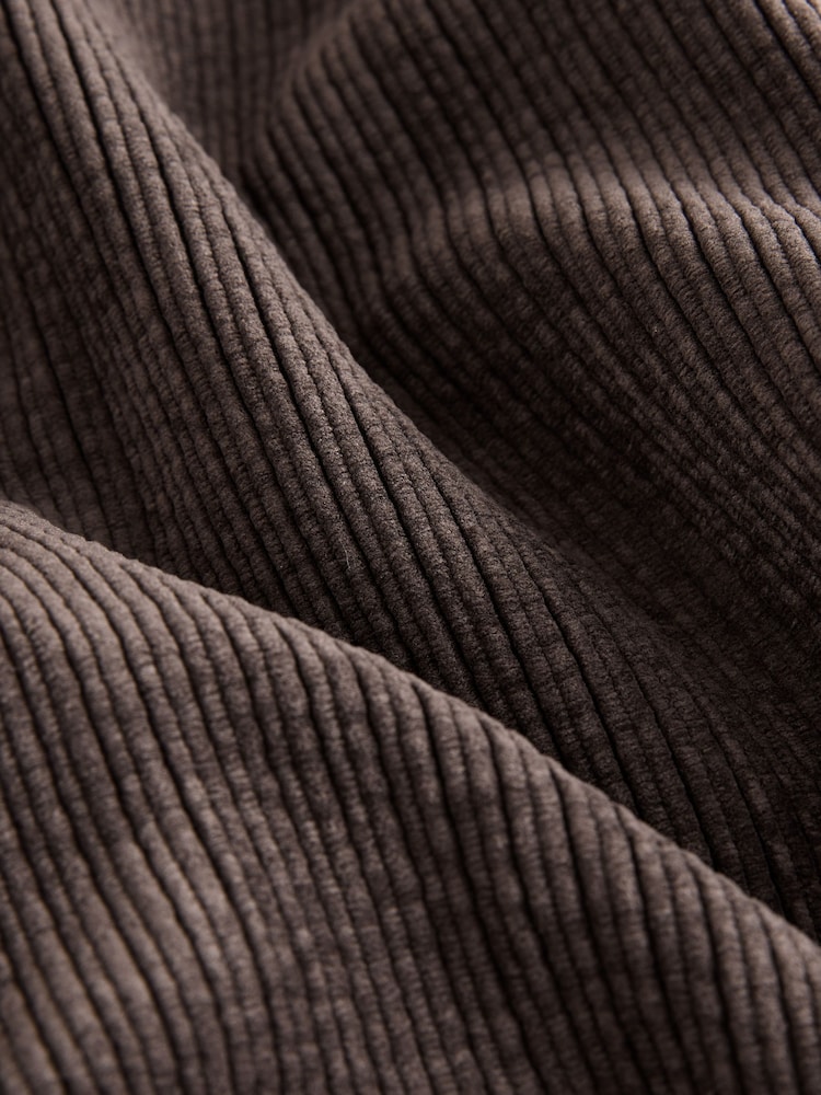 Chocolate Brown Wide Leg Soft Cord Trousers - Image 2 of 3