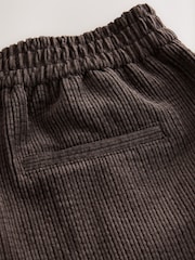 Chocolate Brown Wide Leg Soft Cord Trousers - Image 3 of 3