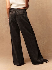 Chocolate Brown Wide Leg Soft Cord Trousers - Image 4 of 8