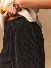 Chocolate Brown Wide Leg Soft Cord Trousers - Image 5 of 8