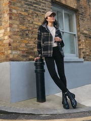 Black Cord Leggings - Image 1 of 8