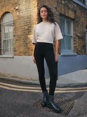 Black Cord Leggings - Image 2 of 8