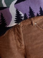 Marrón tostado - Cord Barrel Trousers - Imagen 4 de 8