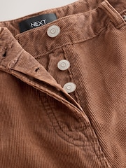 Marrón tostado - Cord Barrel Trousers - Imagen 6 de 8