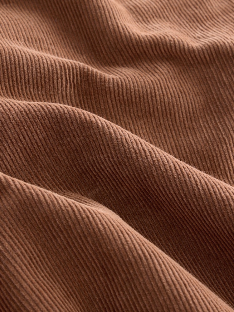 Marrón tostado - Cord Barrel Trousers - Imagen 8 de 8