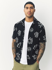 Black Licence Keith Haring Polo Shirt - Image 1 of 7