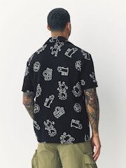 Black Licence Keith Haring Polo Shirt - Image 2 of 7