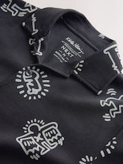 Black Licence Keith Haring Polo Shirt - Image 6 of 7