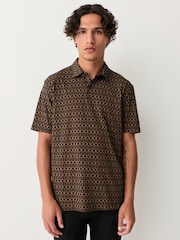 Black/Gold/White - Ajuste regular - Pacote 3 de camisas polo de manga curta - Imagem 6 de 12