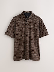 Black/Gold/White - Ajuste regular - Pacote 3 de camisas polo de manga curta - Imagem 9 de 12