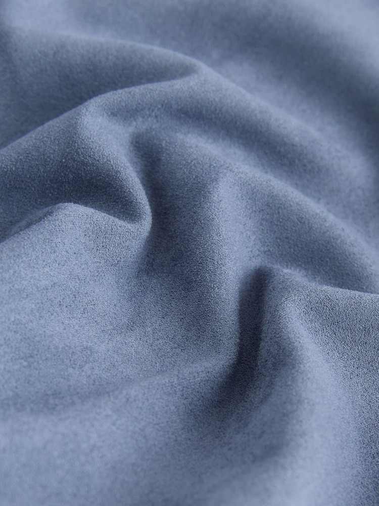 Blue Suedette Straight Leg Trousers - Image 2 of 4