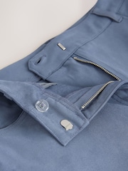 Blue Suedette Straight Leg Trousers - Image 3 of 4
