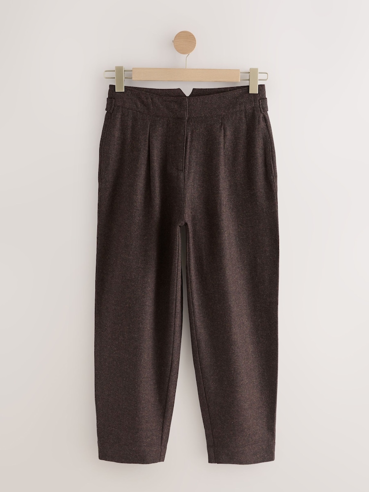 Morado ciruela - N. Premium Barrel Leg Trousers With Wool - Imagen 1 de 3