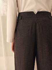 Morado ciruela - N. Premium Barrel Leg Trousers With Wool - Imagen 5 de 8