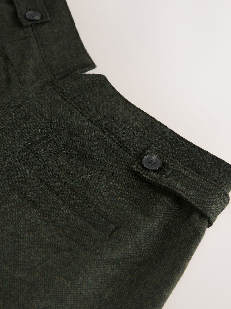 Green N. Premium Barrel Leg Trousers With Wool - Image 3 of 3 Green N. Premium Barrel Leg Trousers With Wool - Image 3 of 3