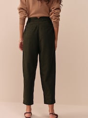 Verde - N. Premium Barrel Leg Trousers With Wool - Imagen 4 de 8