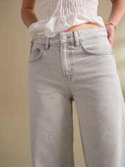 Grey Wide Leg Jeans - Image 5 of 5