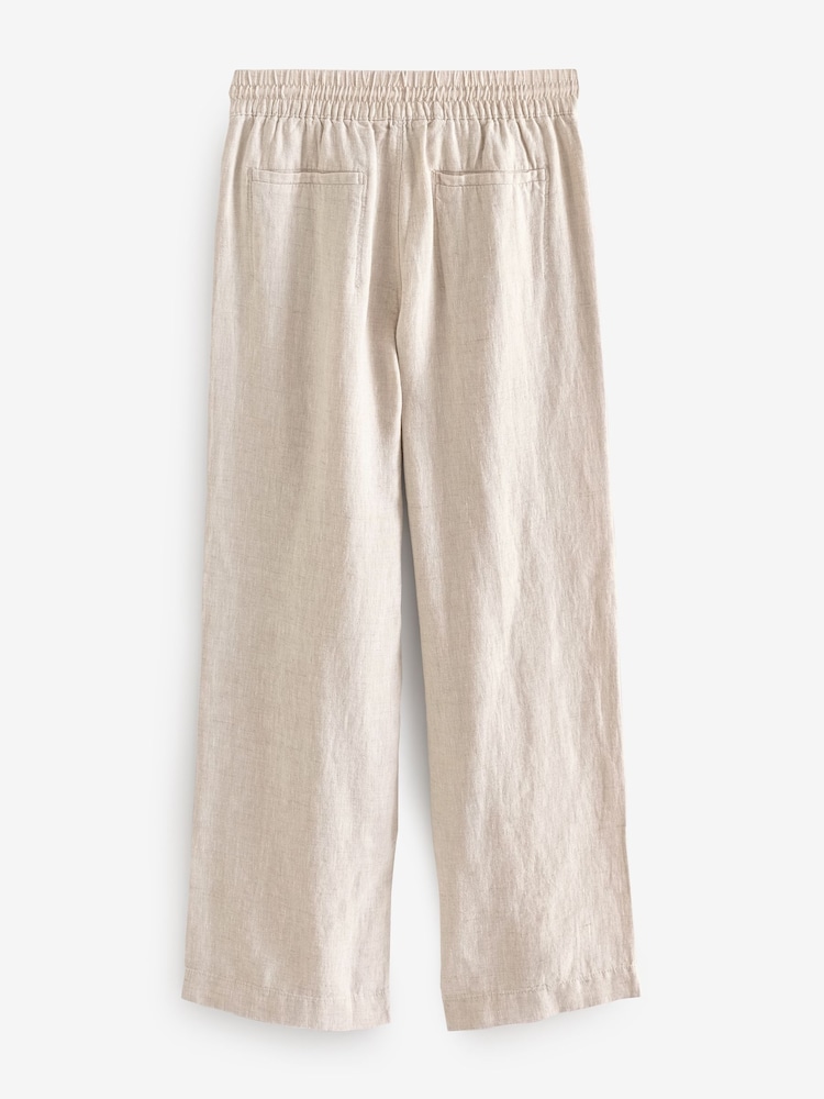 Athleta Beige Retreat Linen Wide Leg Pant - Image 2 of 3