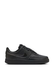 Nike Black Court Vision Low Trainers - Image 1 of 8