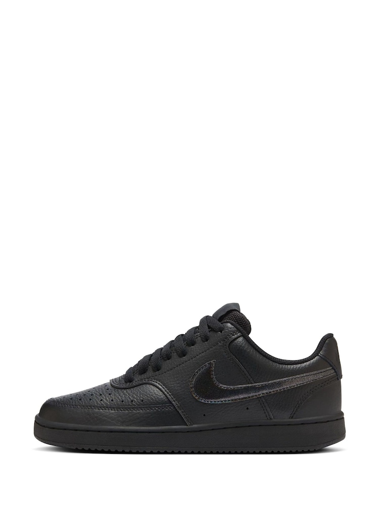 Nike Black Court Vision Low Trainers - Image 2 of 8