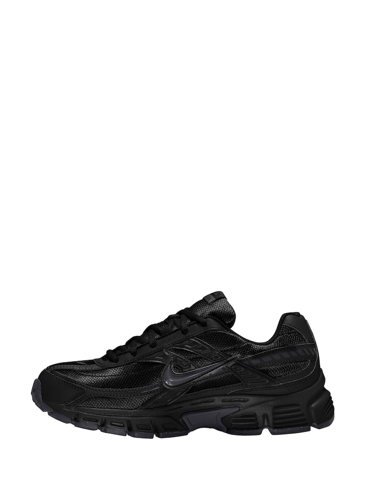 Nike Black Black Initiator Retro Runner Trainers - Image 2 of 11