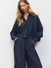 Denim Dark Blue Lightweight Long Sleeve Shirt - Image 3 of 9
