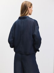Denim Dark Blue Lightweight Long Sleeve Shirt - Image 5 of 9