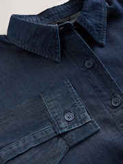 Denim Dark Blue Lightweight Long Sleeve Shirt - Image 9 of 9