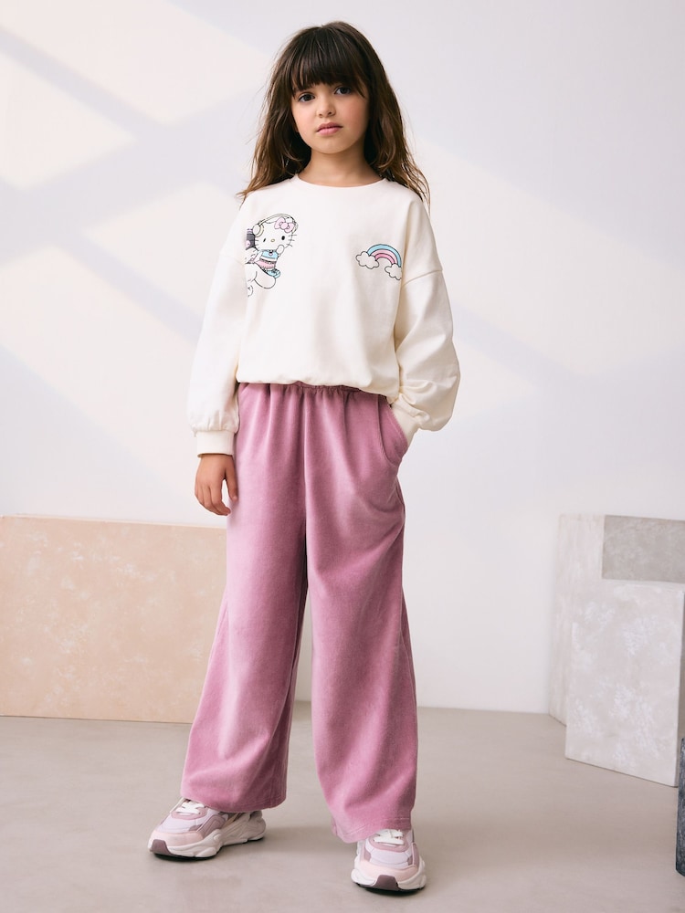 Pink Cord Wide Leg Trousers (3-16yrs) - Image 2 of 8