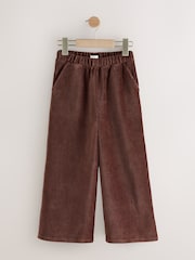 Chocolate Brown Cord Wide Leg Trousers (3-16yrs) - Image 5 of 8