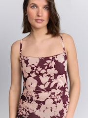 Floral Maternity Mesh Cami Dress - Image 4 of 4