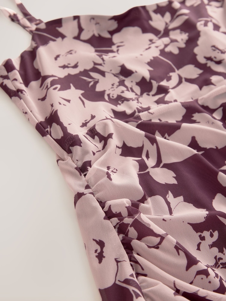 Floral Maternity Mesh Cami Dress - Image 8 of 8 Floral Maternity Mesh Cami Dress - Image 8 of 8