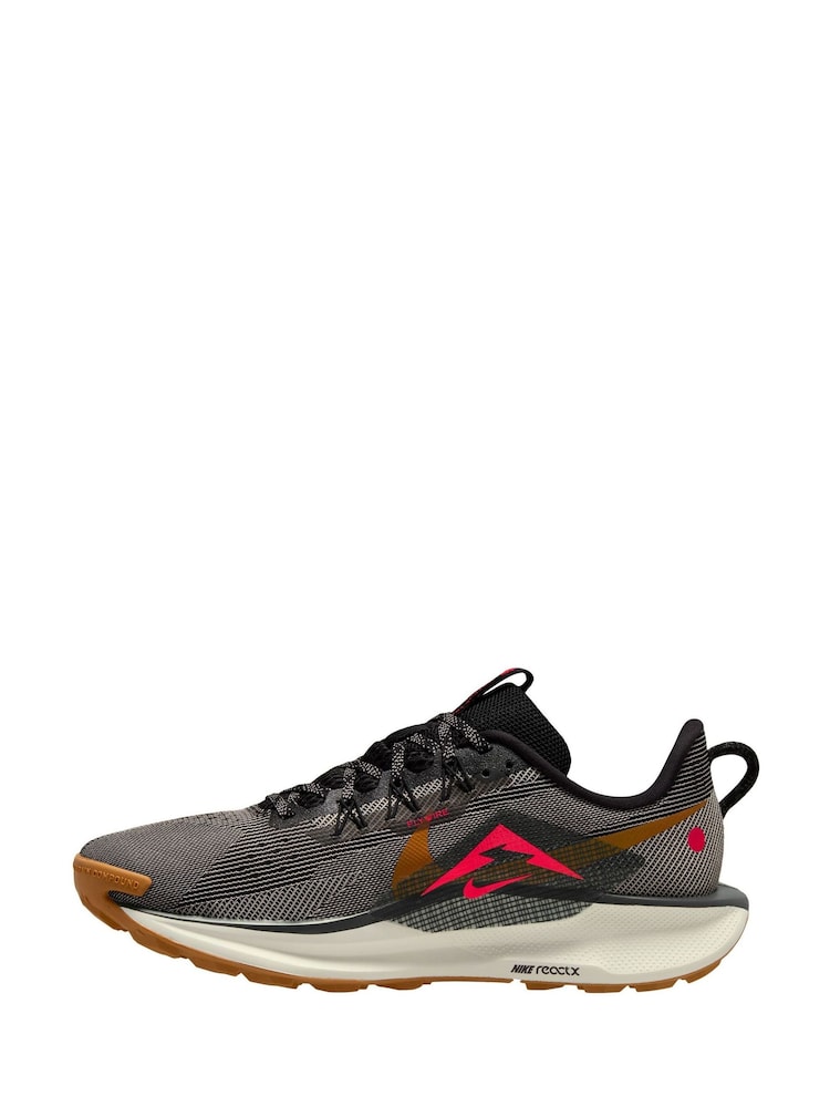 Nike Black ReactX Pegasus Trail 5 Running Trainers - Image 2 of 4