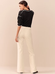 Ecru N. Premium Cord Bootcut Trousers - Image 4 of 8